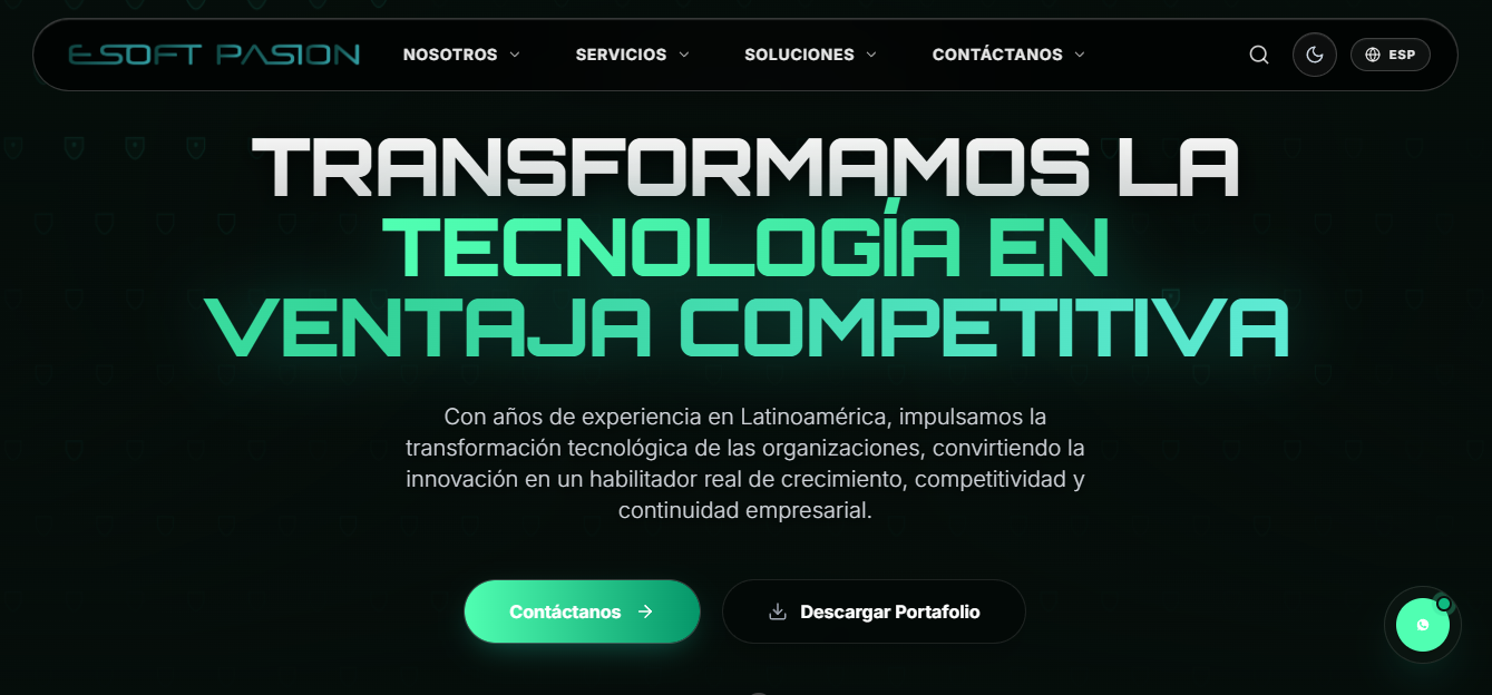 Muestra del proyecto eSoft Pasión